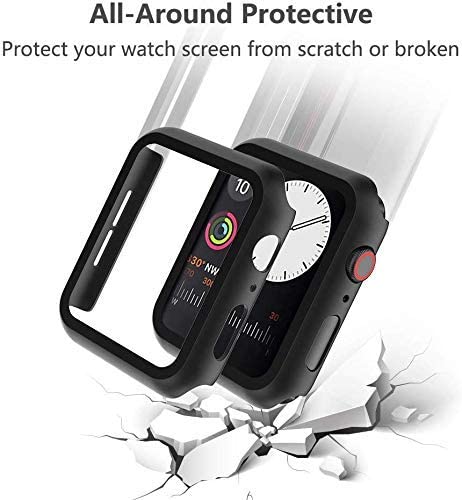 Apple Watch Case iWatch Series SE 8 7 6 5 4 3 Full Glass Cover 38 40 41 42 44 45