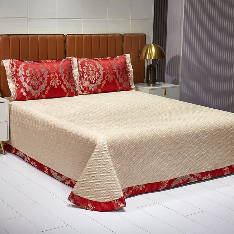 Rochana 1000TC Satin Jacquard Egyptian Cotton Luxury European Duvet Cover Sets - RoseStraya.com