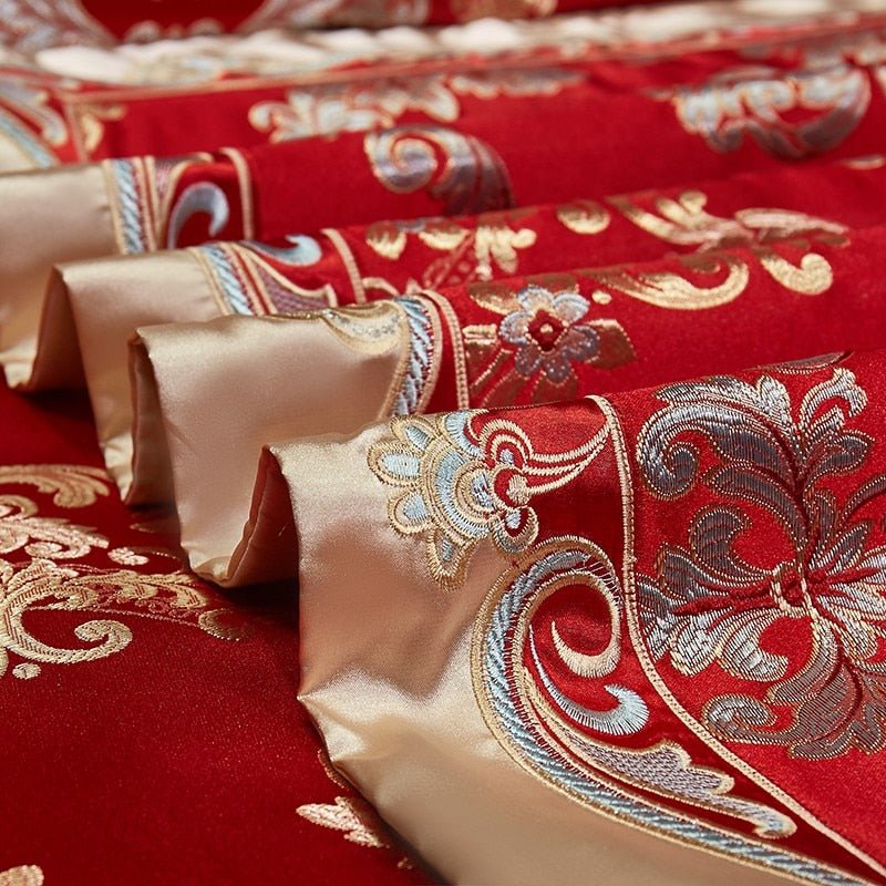 Rochana 1000TC Satin Jacquard Egyptian Cotton Luxury European Duvet Cover Sets - RoseStraya.com
