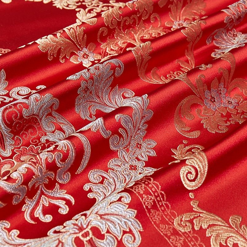 Rochana 1000TC Satin Jacquard Egyptian Cotton Luxury European Duvet Cover Sets - RoseStraya.com