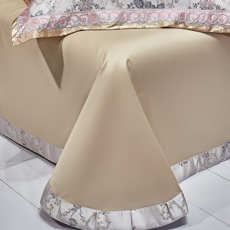 Roseo 1000TC Satin Jacquard Egyptian Cotton Luxury European Duvet Cover Sets - RoseStraya.com