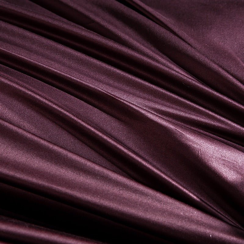 Salome Sangria Egyptian Cotton Luxury Embroidery Duvet Cover Set - RoseStraya.com