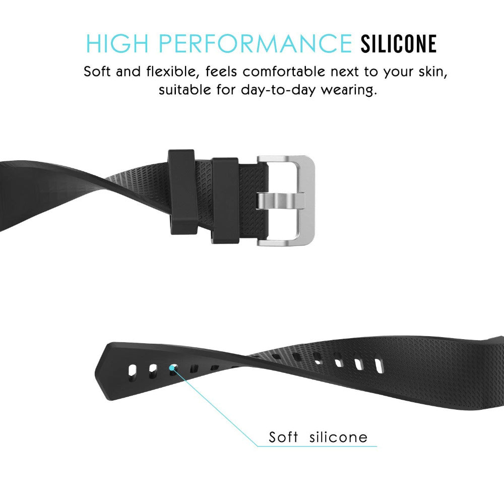Premium Fitbit Charge 2 Bands Silicone Replacement Wristband Watch Strap