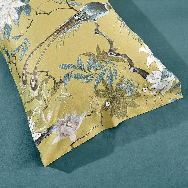 Solaroza Yellow Silky Egyptian Cotton Duvet Cover Set - RoseStraya.com