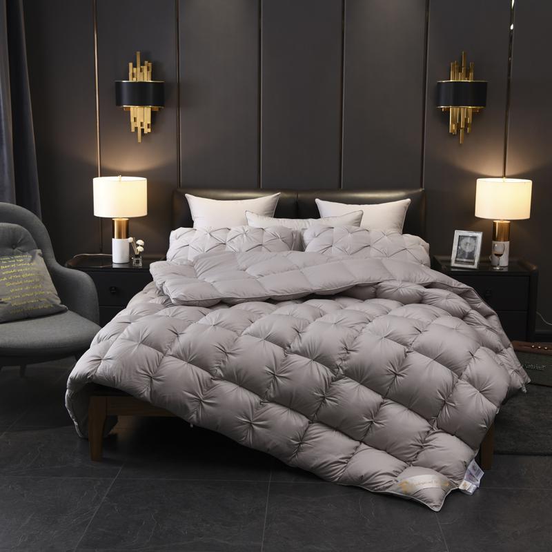 Somaya Pinch Quilted Goose Down Filling Comforter - RoseStraya.com
