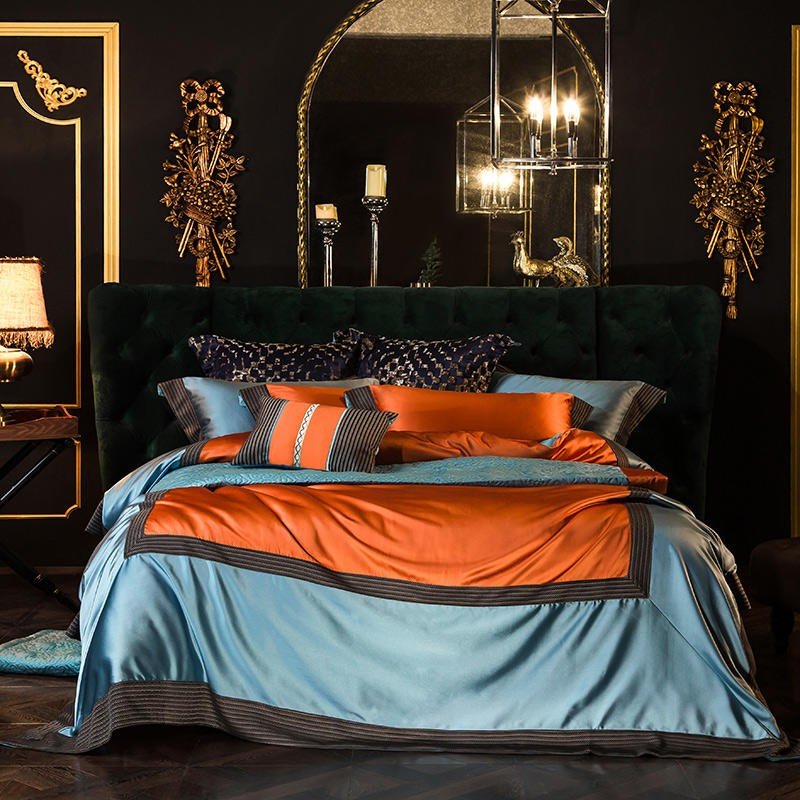 Steeden Embroidery Egyptian Cotton Duvet Cover Set - RoseStraya.com