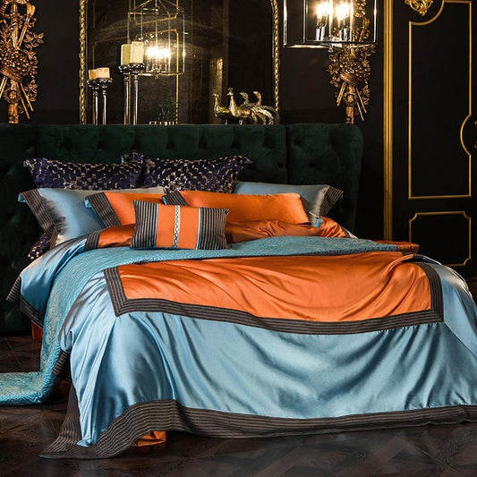 Steeden Embroidery Egyptian Cotton Duvet Cover Set - RoseStraya.com