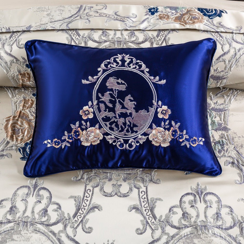Suntory Oriental Satin Jacquard Egyptian Cotton Luxury Duvet Cover Set - RoseStraya.com