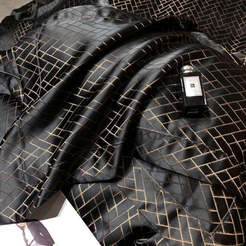 Thalia Black Satin Cotton Duvet Cover Set - RoseStraya.com