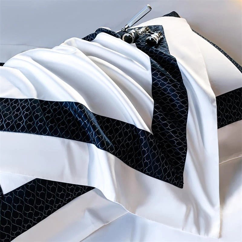 Timeless White Egyptian Cotton Luxury Hotel Duvet Cover Set - RoseStraya.com