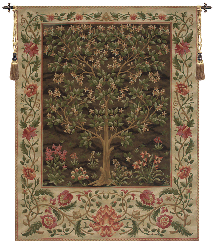 Tree of Life Brown II European Tapestry