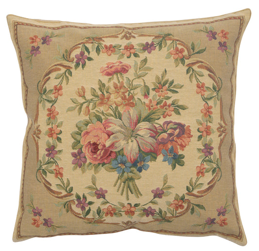 Bouquet Floral Beige European Cushion Covers