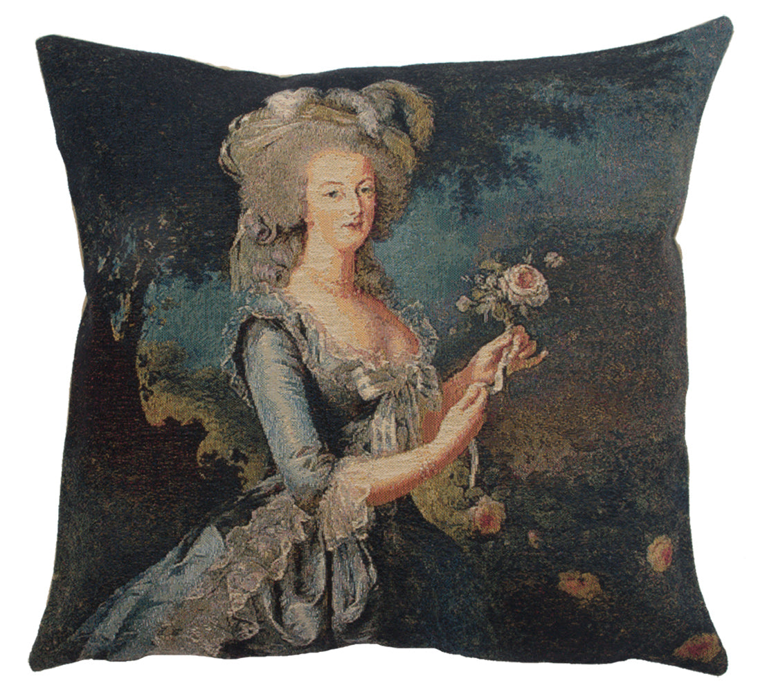 Marie Antoinette In Blue II European Cushion Covers