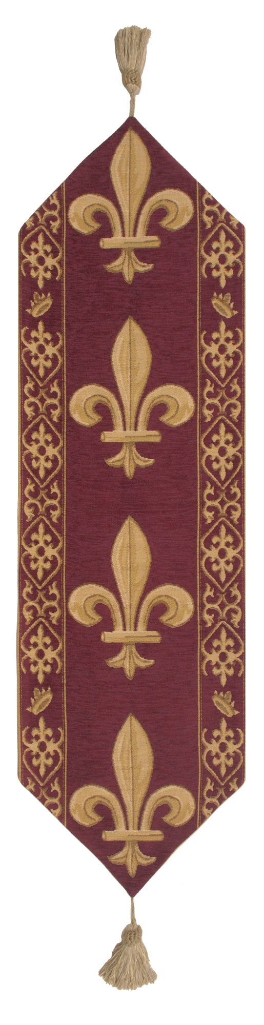 Fleur de Lys Red III European Table Runners