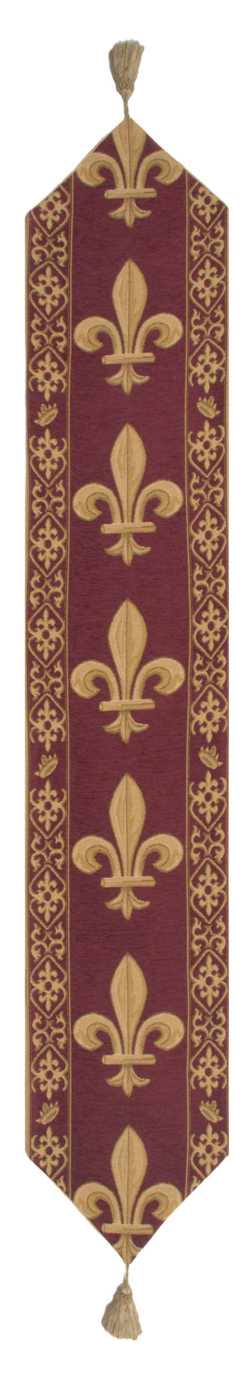 Fleur de Lys Red IV European Table Runners