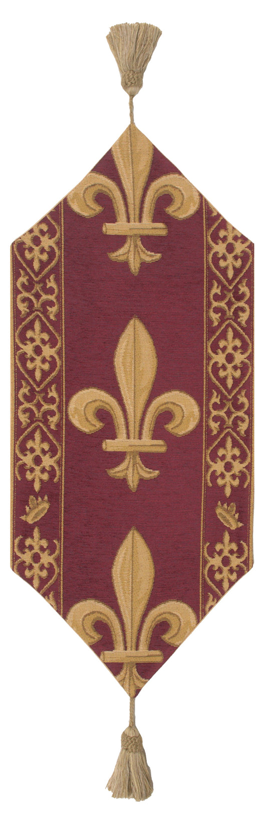 Fleur De Lys Red VI European Table Runners