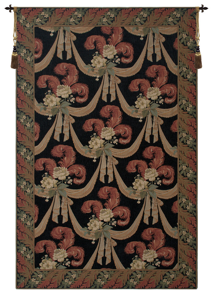 Elegant Floral Scroll II European Tapestry