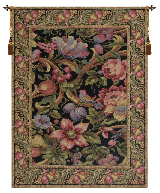 Eve's Floral Paradise Vertical European Tapestry