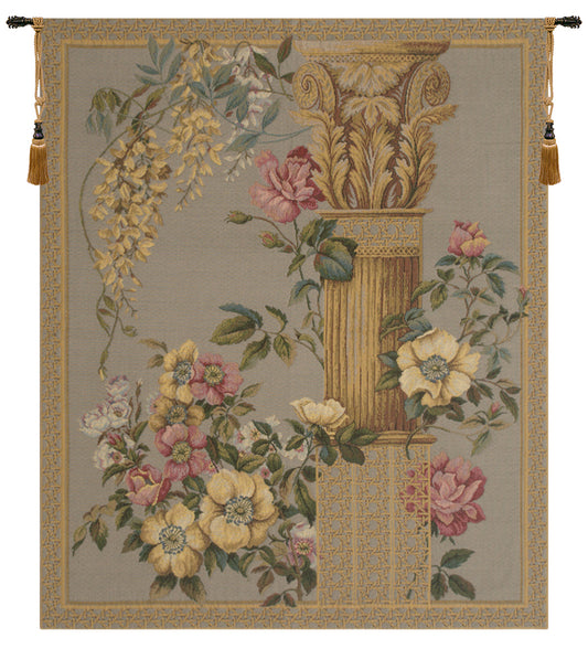 Corinthian Columns Blue  European Tapestry