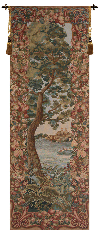 Verdure Castle Landscape Right Tapestry Wall Hanging
