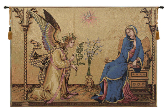 Annunciazione Tra I Santi Ansano E Margherita Italian Wall Tapestry