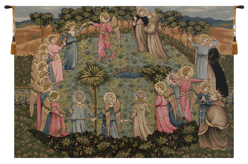 Roundance of Saints Italian Wall Tapestry