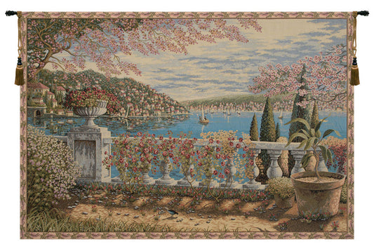 Giardino Sul Lago Italian Wall Tapestry