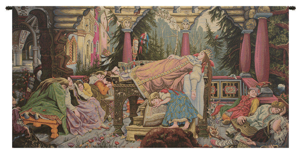 Sleeping Beauty Italian Horizontal Italian Wall Tapestry