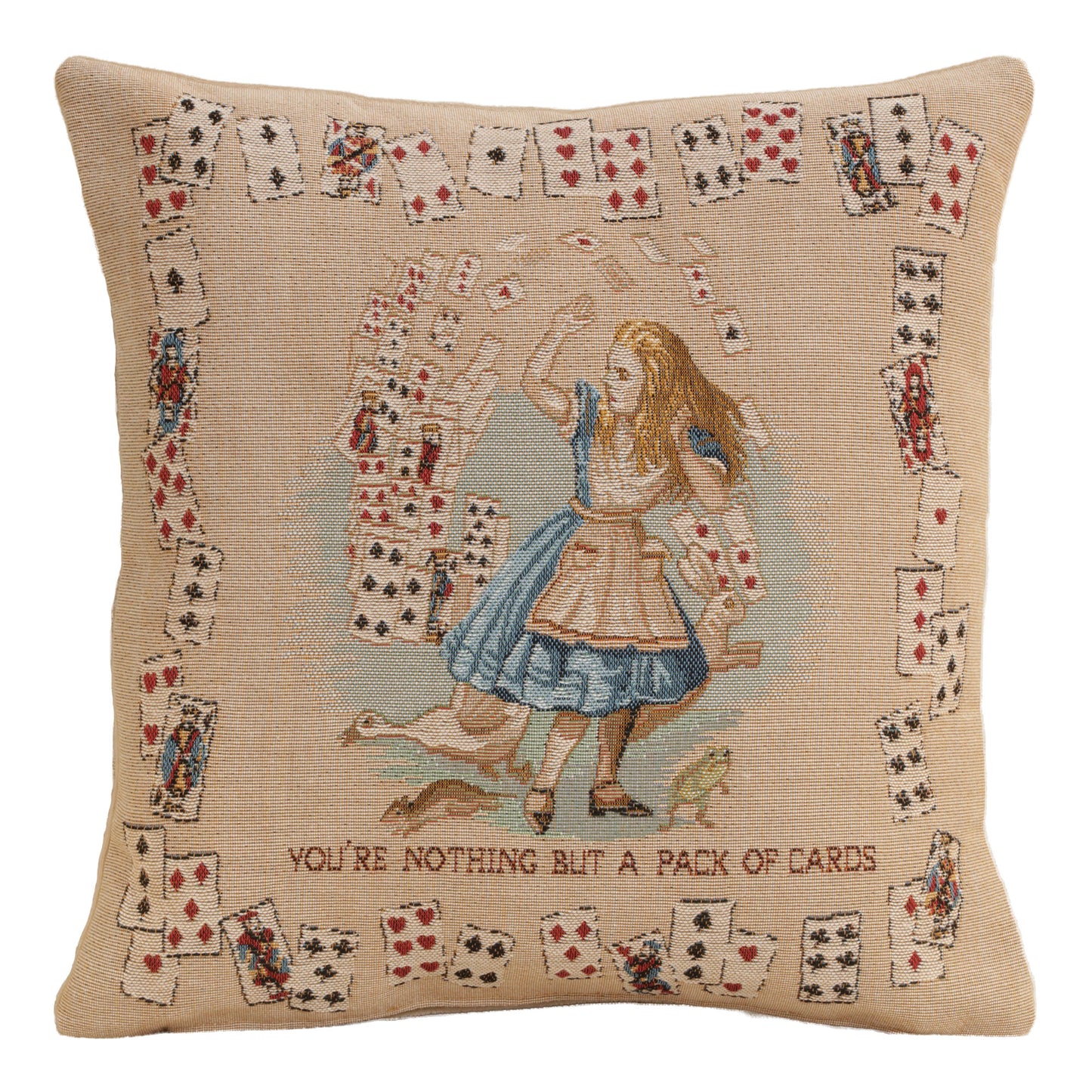 The Pack of Cards French Cushion Cover