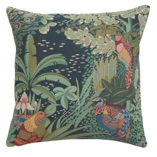 Jungle and Three Birds French Cushion Cover