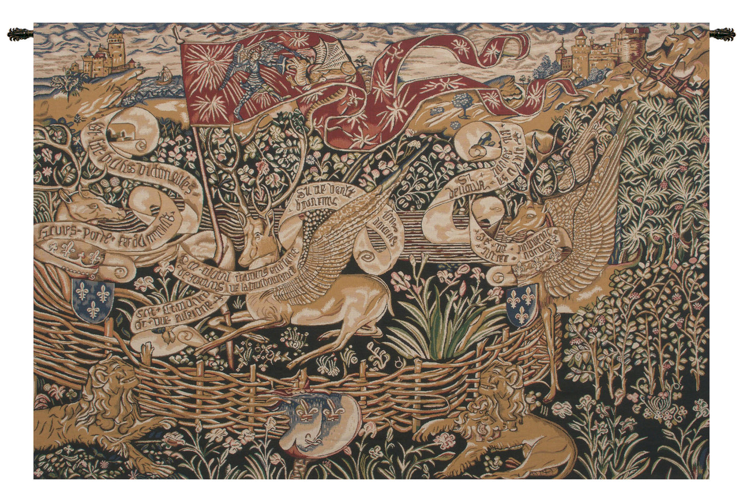 The Winged Stags Black Tapestry Wholesale