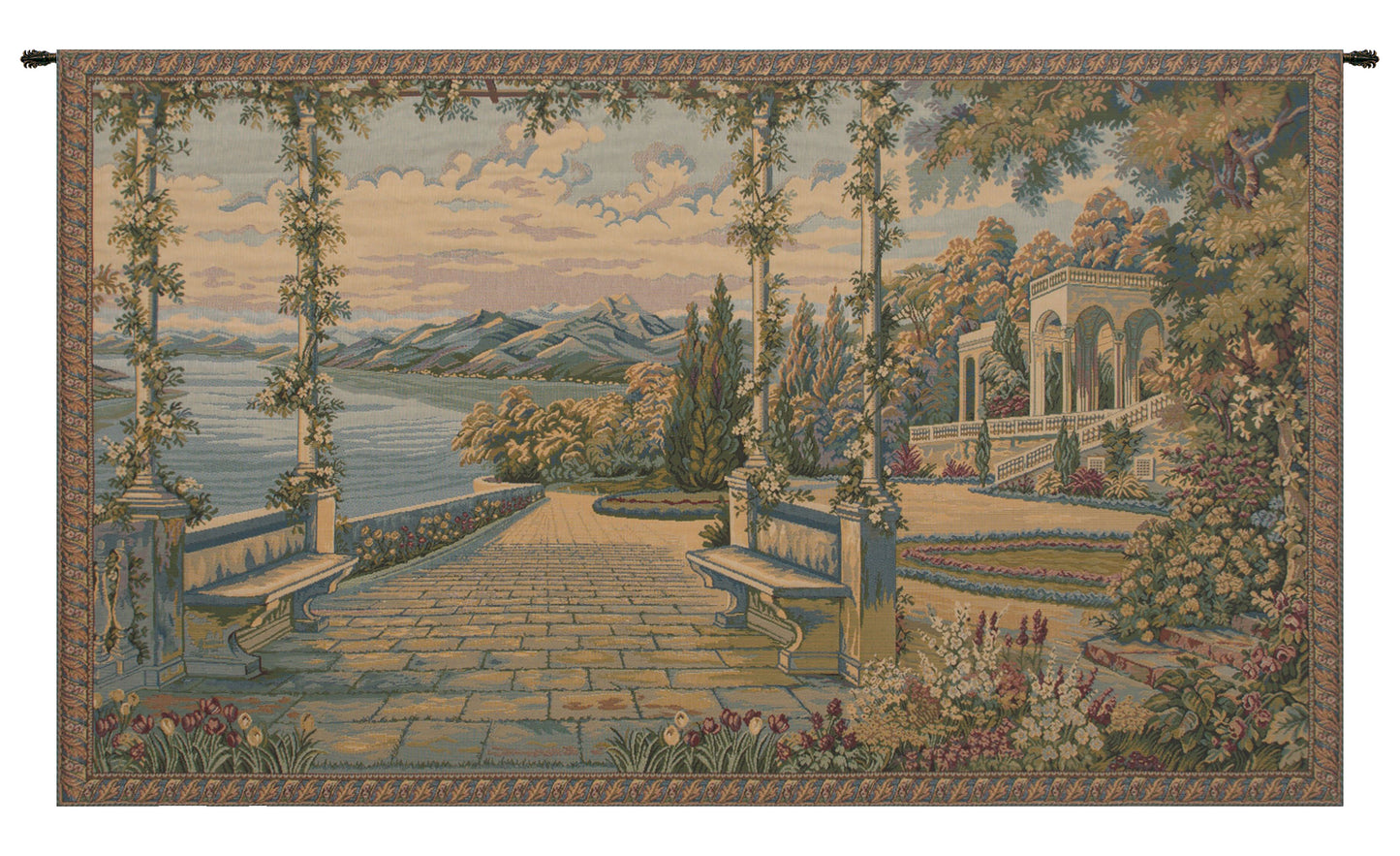 Lago Di Como II Italian Wall Tapestry