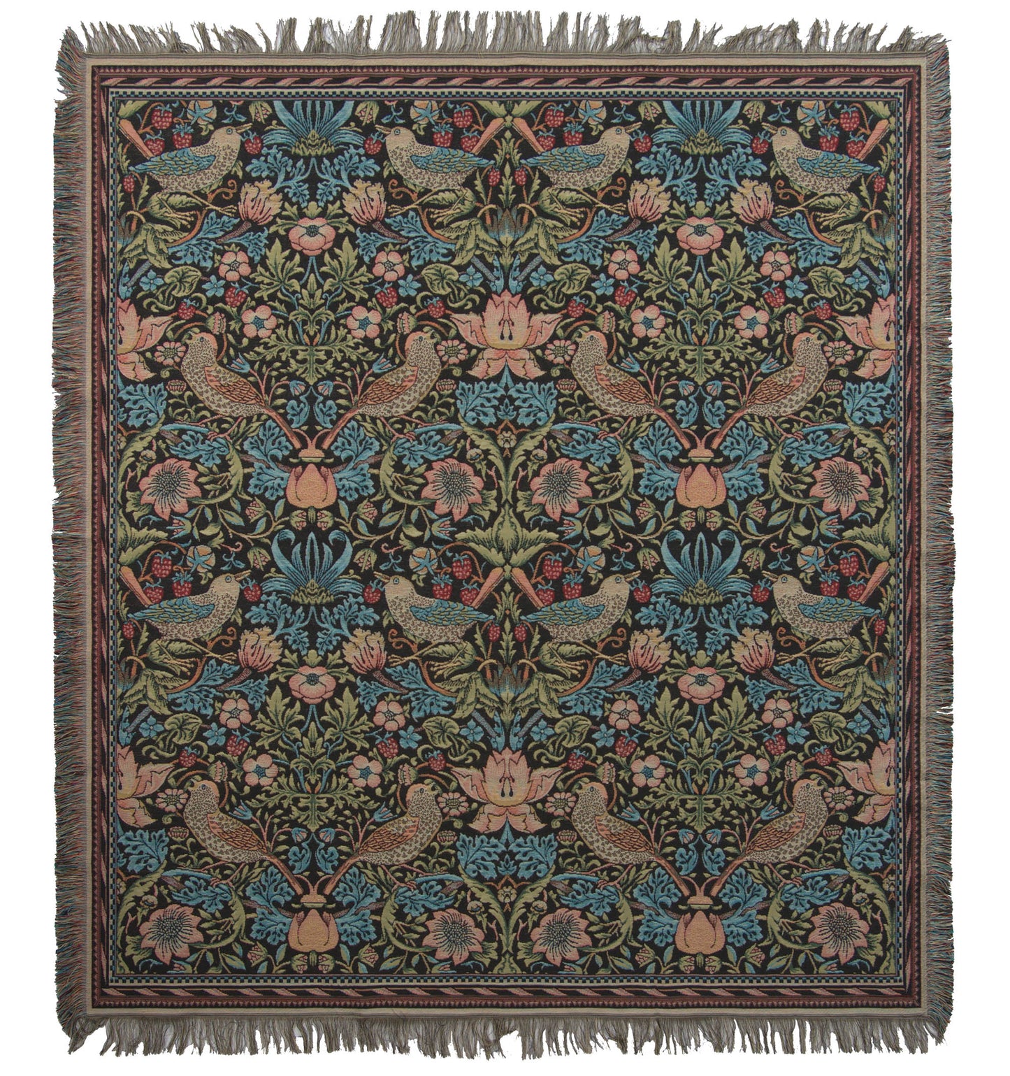 The Strawberry Thief by William Morris European Throw