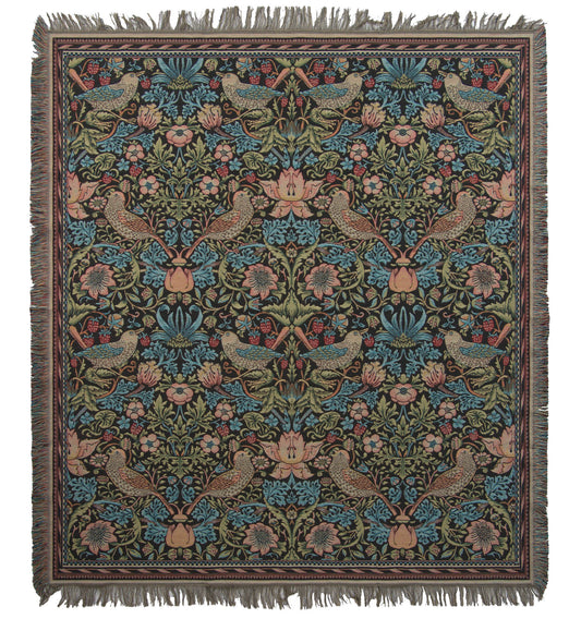 The Strawberry Thief by William Morris European Throw