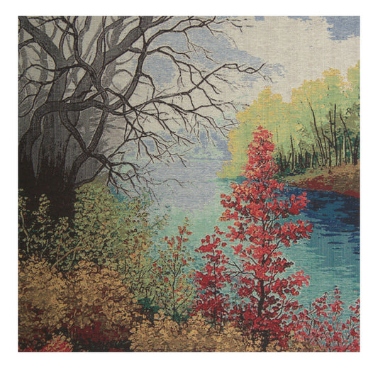 The Autumn River Stretched Wall Tapestry