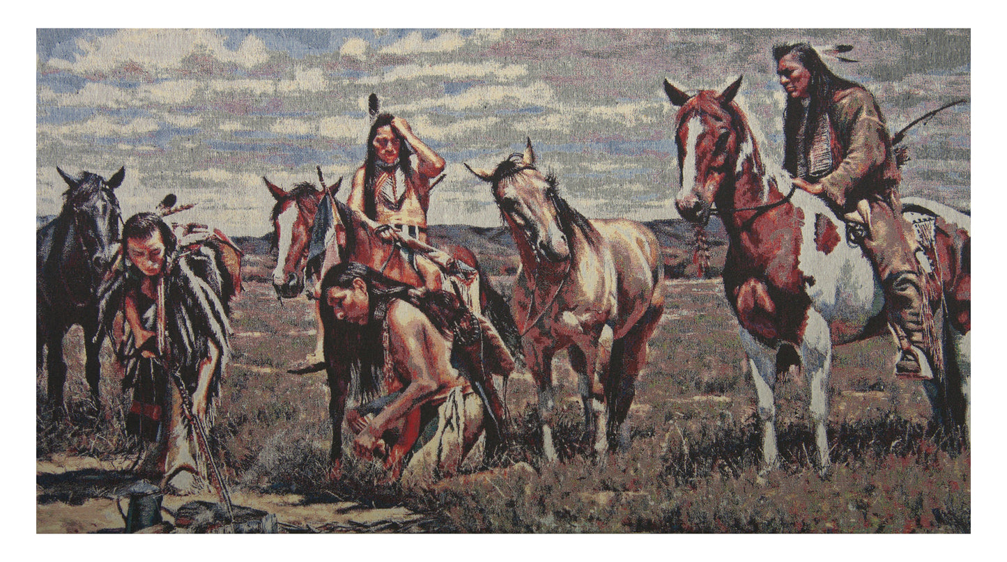 The Smoldering Coals Stretched Wall Tapestry