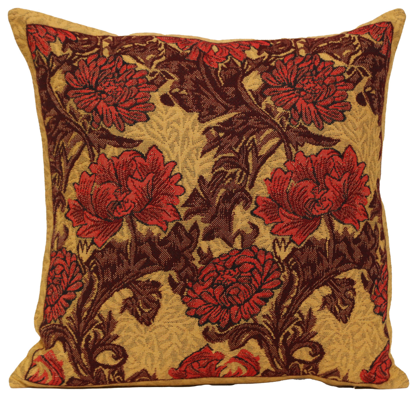 Chrysanthemum Bordo Cushion Cover Wholesale