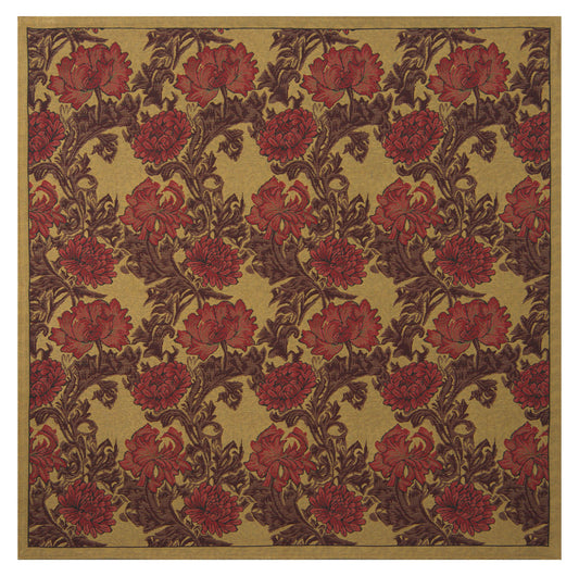 Chrysanthemum Bordo II Afghan Throw Wholesale