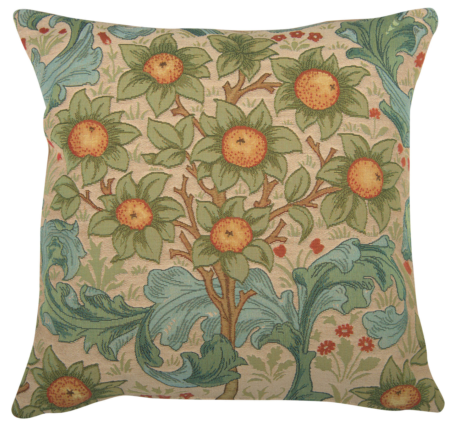 Orange Tree w/Arabesques Light French Cushion Cover