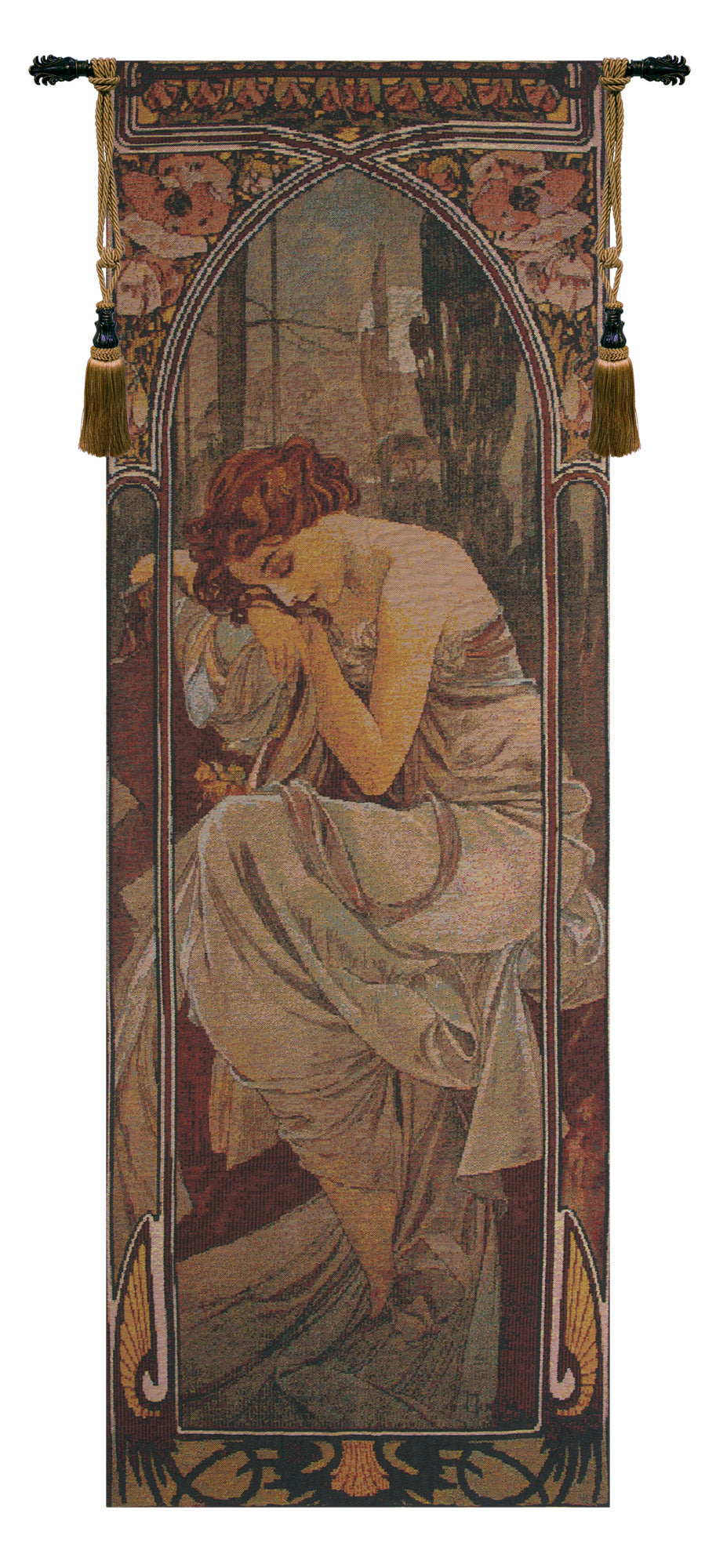 Mucha Nuit Bright Belgian Tapestry Wall Art