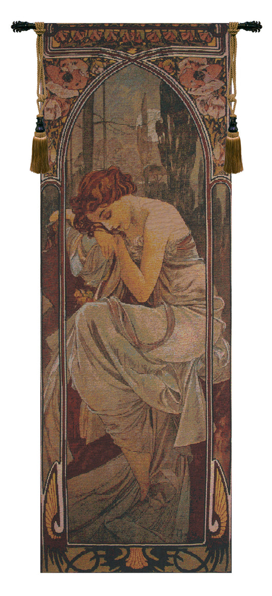 Mucha Nuit Bright Belgian Tapestry Wall Art