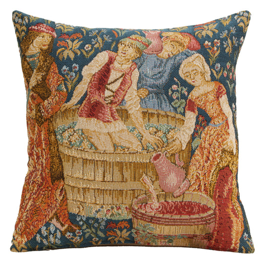 The Wine Press Small French Cushion Cover