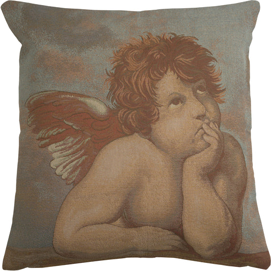 Raphaels Angel Left Italian Cushion Cover
