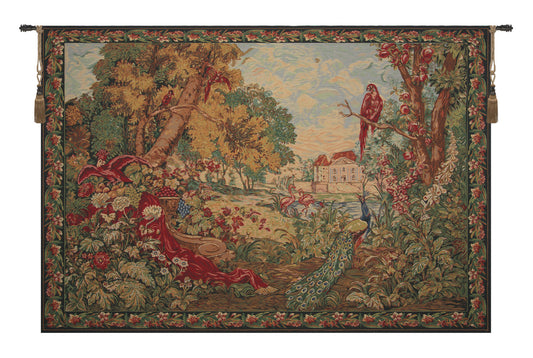 Castle In A Green Landscape Tapestry Wholesale