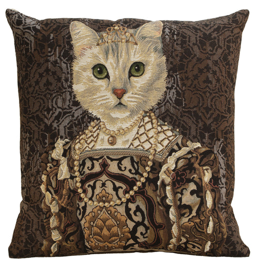 Cat With Crown B European Cushion Covers