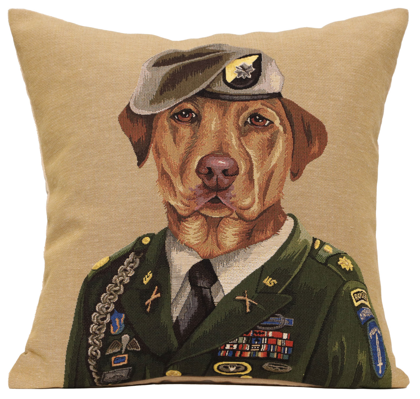 Chien Militaire Green European Cushion Covers