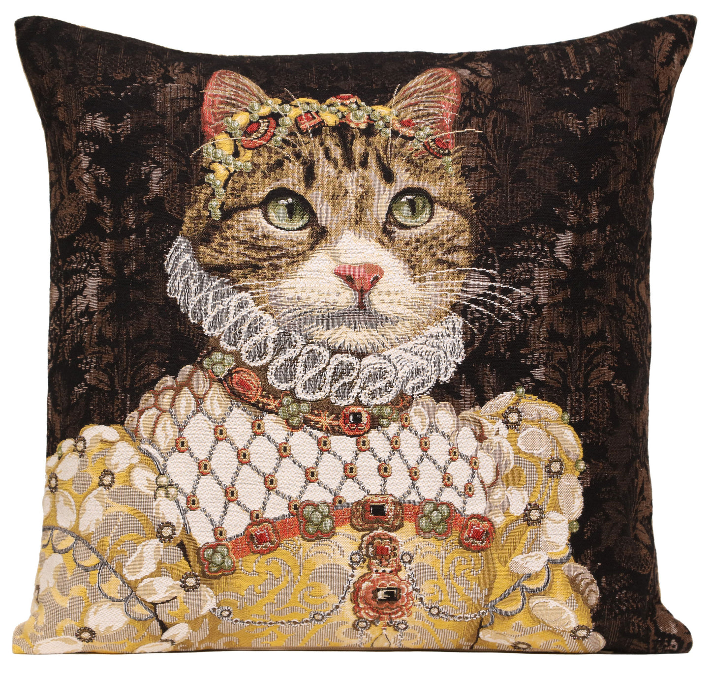 Grey Cat Sisi European Cushion Covers