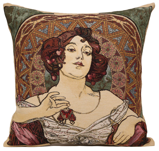 Mucha Rubis Stone I European Cushion Covers