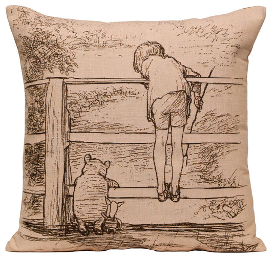 Winnie and Christopher French Cushion Cover