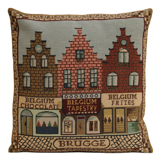 Brugge Houses Cushion Cover Wholesale
